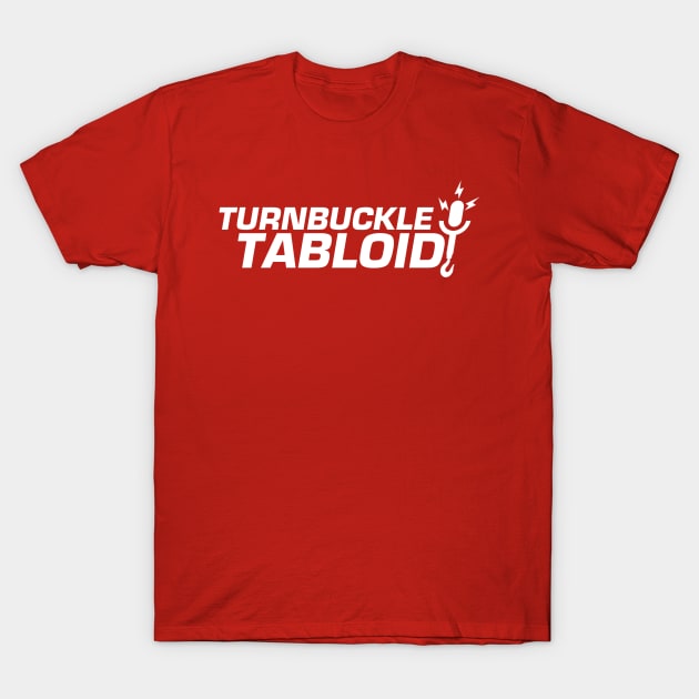 TBT White Logo T-Shirt by TurnbuckleTabloid